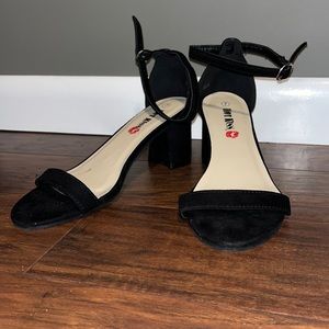 Hot Kiss Suede Ankle Strap Heels